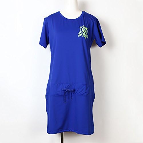 Amazon ｓｒｈオリジナルレディースラッシュガードワンピース ブルーｌ 水着 オーバーウェア 通販