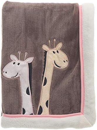 Baby Blanket - Wasyoh Allergy-Free Quilted Thermal Baby Flannel Plush Blanket Cartoon Thickened Toddler Velvet Furry Blanket 30"x40" - Girls Boys Shower Gift (Brown)