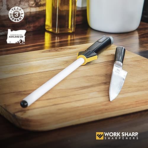 Work Sharp Kitchen Ceramic Honing Rod Angle Guided For Chef