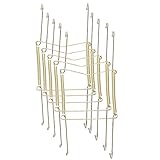 Xinlinke Lot5 10-Inch Large Invisible Plate Wire Hanger Wall Holders with Protective Rubber Cover for 9