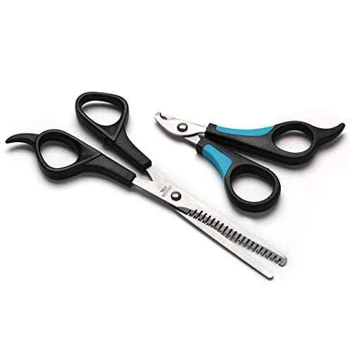Dorakitten Pet Scissors,Dog Grooming Scissors Pet Beauty Scissors Dog Thinning Scissors Dog Barber Scissors Professional Hairdressing Pet nail clippers for Animal