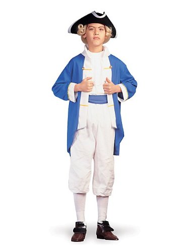 Blue Colonial Captain Child Economy Costume (Hat, shoes and socks not included)
