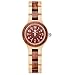 MEKU Womens Wooden Wrist Watch Handmade Two Tone Natural Wood Watch with Wooden Box Valentine's Day Gifts