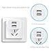 Frerush 2A 5V 2 Port USB Wall Home Travel Charger power adapter plug for Samsung Galaxy S6 Edge S5 S4, Tablet, iPhone SE 6S 6 Plus 5 5C 5S, iPad air, mini, Android, HTC, LG, Nexus (4 Pack Gray)