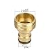 6 Pieces Brass Male Thread Hose Nozzle Quick Connect Adapter