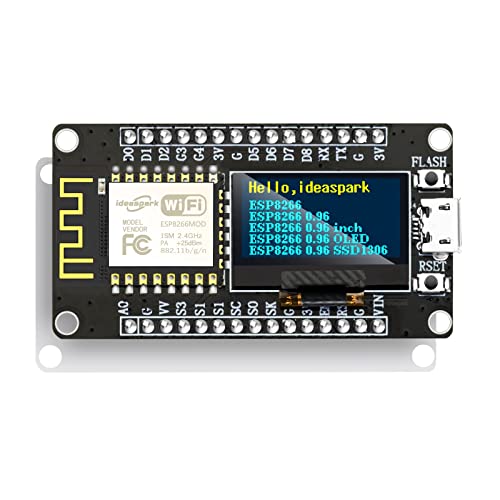 NodeMCU ESP8266 Development Board with 0.96 Inch OLED Display, CH340 ...