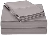 AmazonBasics Microfiber Sheet Set - Queen, Dark Grey (Misc.)