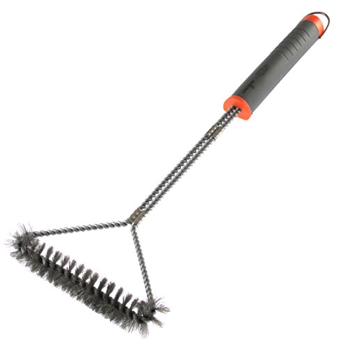 UPC 608939849525, Grill Brush 18&quot; - EXTRA STRONG WITH TWO CLIPS - Heavy Duty Extra Strong Stainless Steel - Perfect for Cleaning Charcoal, Gas, Electric and Infrared Outdoor BBQ Grills