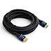 BlueRigger 4K HDMI Cable (10FT, 4K 60Hz HDR, High Speed 18 Gbps, eARC, Nylon Braided Cord) - Compatible with PS5, PS4, Xbox, Roku, Apple TV, HDTV, Blu-ray, PC