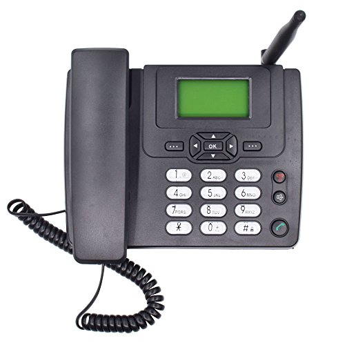 Wireless Phone Fixed GSM Phones -BEAMIO Landline Telephone Speakerphone for Office Home Hotel Black