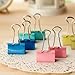 BeautyMood Colorful Metal Binder Clips, Assorted Colors and size 19mm（0.75 inch）, 120 Clips per Tub