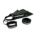 Compass Surf Swimming Fin Savers (Pair) - Padded Neoprene and Adjustable Ankle Strap with Durable Tether. Fits