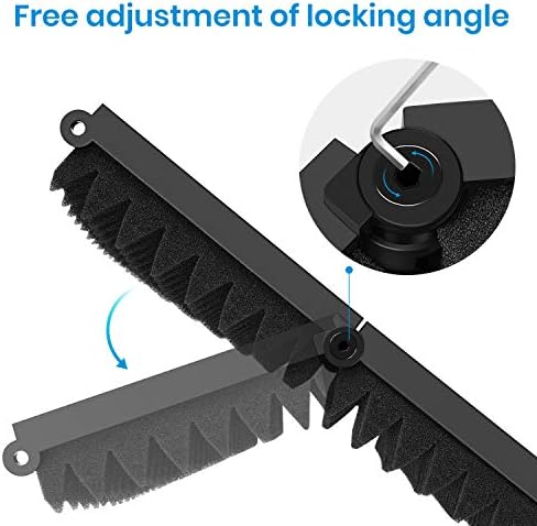 Moukey Microphone Isolation Protect, Foldable With 3/8″ and 5/8″ Mic Threaded Mount, Mic Sound Absorbing Foam for Filter Vocal, Appropriate for Blue Yeti,Podcasts, Studio