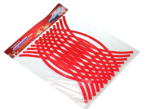 Doinshop New Fashion 18 Strips Motorcycle Car Wheel Stickers Reflective Rim Tape
