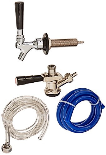 Kegco KC ATK Add A Tap Draft Beer Kegerator Conversion Kit, Chrome