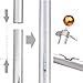 ZENY Sectional Flag Pole Kit American Flag & Ball Top Hardware Outdoor Garden Halyard Pole Inground Flagpole with 3x5 US Flag for Residential or Commercial(20FT)