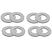 44SPORT Olympic Fractional Plates -Set of 1/2 lb Weights (8 Plates. Total Weight: 4lbs)
