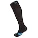 Wanderlust Everyday Use Graduated Compression Socks - Support Stockings for Men & Women - Black/Blue Medium