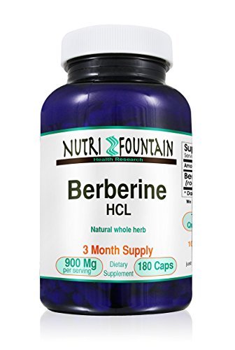 Top Berberine Extract - Blood Sugar Support Supplement, 900mg per serving, 180 Capsules - 90 Day, Three Month Supply - VALUE SIZE Top Quality and Purity berberine HCL complex -healthy blood glucose Top Berberine Extract - Blood Sugar Support Supplement, 900mg per serving, 180 Capsules - 90 Day, Three Month Supply - VALUE SIZE Top Quality and Purity berberine HCL complex -healthy blood glucose