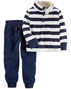 Boys' 3M-4T 2 Piece Long Sleeve Top And Pants Set