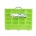 Pokemon TM Compatible Organizer - Perfect Pokemon TM figure Compatible Storage Case - Fits Up Approx 200 Characters, [Sturdy Case And Carrying Handle- Green / Lime] - Not with any figure