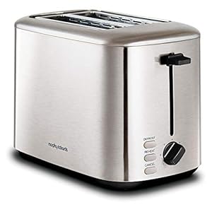 Morphy Richards 222067 Brushed Equip 2 Slice Stainless Steel Toaster, 800 W, Brushed