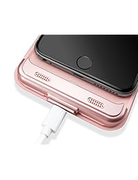 surgit protectora paquete de batería Carcasa para iPhone 8 y iPhone 7 Ultra Slim Pack de carga de alimentación 3100 mAh de capacidad, certificado por Apple mayor potencia Juice Pack, Rosa