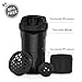Artoid Mode Inspirational Fitness Workout Sports Protein Shaker Bottle 24-Ounce, Dual Mixing Technology with Shaker Balls & Mixing Grids Included, Twist and Lock Protein Box Storage Included