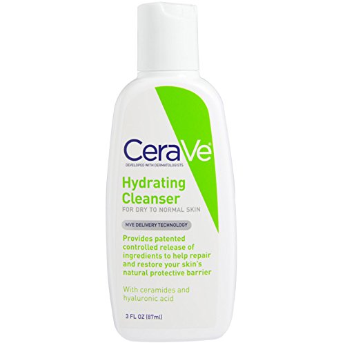 CeraVe, Hydrating Cleanser, For Dry to Normal Skin, 3 fl oz (87 ml) - 2pc