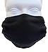 Fleece Double Layer Cold Weather Face Mask - Black - Reversible
