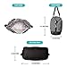 Travel Weekender Overnight Carry-on Under the Seat Shoulder Tote Bag (Small, Black & White Polka Dot)