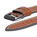 Fullmosa Compatible Apple Watch Band 40mm 41mm 38mm 49mm 46mm 45mm 44mm 42mm Leather for iWatch Ultra2/Ultra/SE/SE2/Series 10/9/8/7/6/5/4/3/2/1, 38mm 40mm 41mm 42mm Light Brown + Smoky Grey Buckle