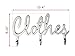 Comfify Shabby Chic Style Clothes Coat Rack Hooks Polished Metal Contemporary Wall Mount Clothing Hooks - 4 Wall Hooks, Cute Women Decorative Clothing Rack - Screws Included