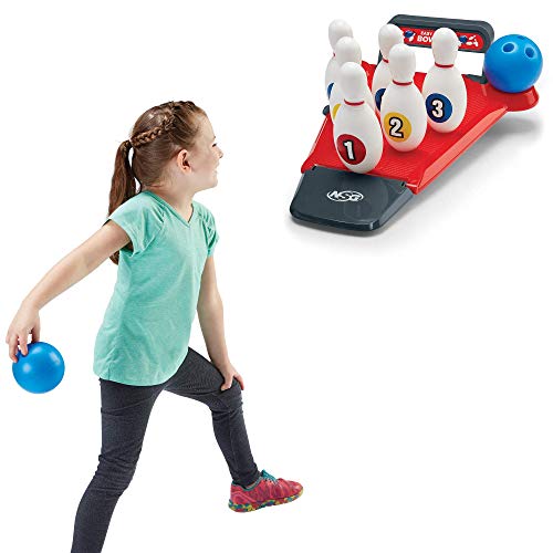 NSG Easy Up Pins Bowling Set for Kids Mini Bowling Alley with 6 Pins