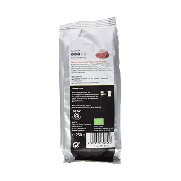Gepa Italienischer Bio Espresso, 2er Pack (2 x 250 g) – Bild 3