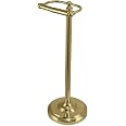 Kingston Brass Toilettenpapierhalter Freistehend – Vintage-Stil, Gebürstetes Messing (53,8 Cm Hoch, 18,1 Cm Basis)