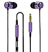 SoundMAGIC E10 Earphones HiFi Stereo Wired Noise Isolating in-Ear Earbuds Powerful Bass Sport Headphones (Purple)