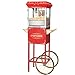 Great Northern Popcorn Red 6 oz. Ounce Foundation Vintage Style Popcorn Machine and Cart