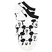 Mickey and Minnie Mouse 6 pack Socks (9-11 Womens (Shoe: 4-10), Mickey Black/White)