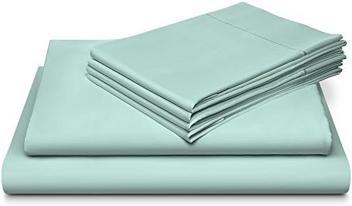 800 Thread Count 100% Egyptian Cotton Sheet Set With BONUS Pillowcases, Soft Sateen Weave,King Sheets, With Marrow HEM,King Sheet Sets, Deep Pockets,Hotel Collection,, Blue by Dream Castle Linens