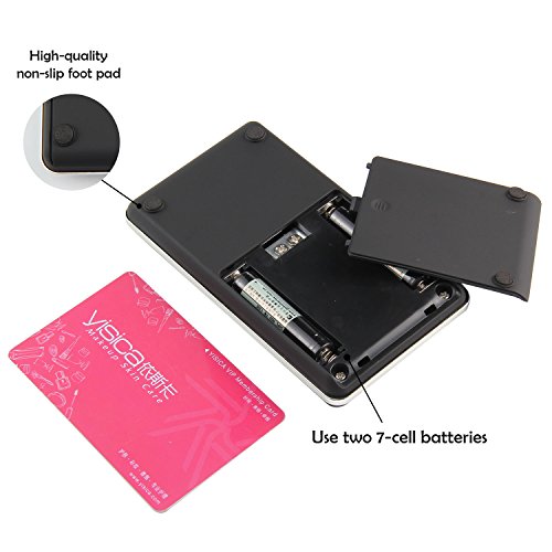 Digital Pocket Scale, Smart Weigh Scale High Precision Electric Jewelry Scale, Mini Portable LCD Gram Weight Balance Scale, 300g/0.01g, Black