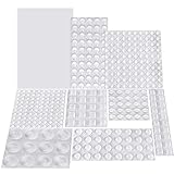 Bumper Pads 360 Pieces Clear Rubber Feet Self Adhesive 9 Sizes Noise Dampening Feet Door Stopper Bumpers Wall Protectors for Doors, Cabinets, Drawers, Glass and Electrical Appliances-AUSTOR
