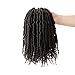 Flyteng Spring Twist Hair #4 crochet curly hair Bomb Twist Braiding Hair Extension 4 Pack Spring Twist Crochet Braids…