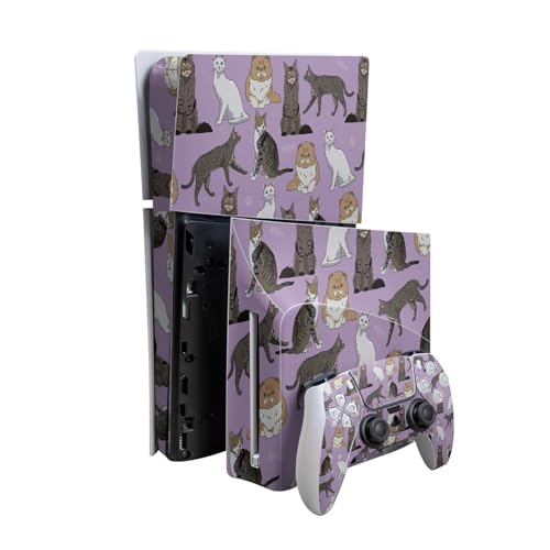 Skin Compatible with PlayStation 5 Slim Digital Edition Bundle + Disc Drive for…