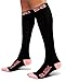 SB SOX Compression Socks for Men & Women (20-30 mmHg) - Best Support Stockings for Travel, Medical, and Sports - Perfect for Everyday Wear (X-Large, Black/Pink)