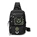 Sling Bag Crossbody Shoulder Pack Casual Daypack Chest Shoulder Bag for 11.6-Inch Laptop iPad Mens Women (Black2606)