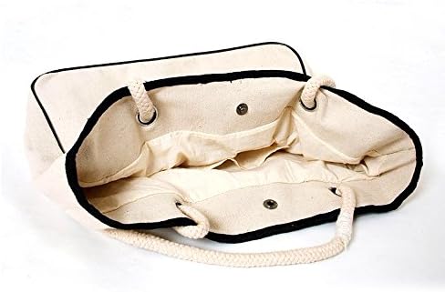 [ INITIAL - A to Z ] Monogram Name Canvas Tote Shoulder Bag