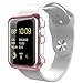 CinoCase Apple Watch Series 1 / 2 Case, 38mm Thin Fit Snap-On PC Hard Protective Bumper Case Premium Slim & Light Scratch-Resistant and Shockproof Cover for Apple Watch Series 1 / 2 (Rose Gold)