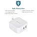 Deebo 4.8A 24W Dual USB Universal Wall Charger Adapter with Smart Tech and Foldable Plug