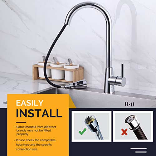 Kitchen Faucet Head, Angle Simple Sink Faucet Replacement Parts, Pull